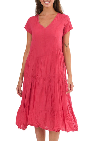 Goji Cotton V-Neck Dress