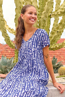 Freshwater Cotton V-Neck Dress