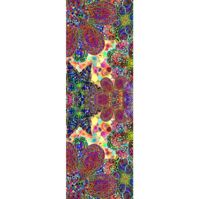 Flower Abstract Scarf - Cotton