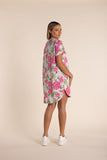 Rose Print Jersey Dress