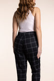 Check Ponte Panelled Pant