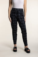 Check Ponte Panelled Pant