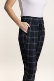 Check Ponte Panelled Pant