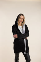 2 Tone Coat - Black/Grey