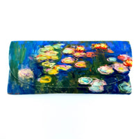 Velour Glasses Case - Waterlilies