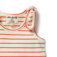 Petit Rouge Organic Tie Singlet