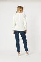 Kala Cable Knit Jumper - White