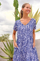 Freshwater Cotton V-Neck Dress