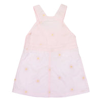 Flower Embroidered Pinafore - Light Pink