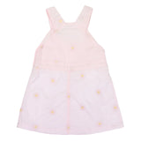 Flower Embroidered Pinafore - Light Pink