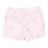 Flower Embroidered Short - Light Pink