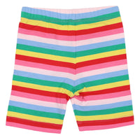 Rainbow Stripe Bike Short