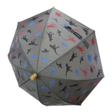 Dinosaur Colour Change Umbrella - Charcoal