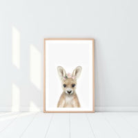 Baby Kangaroo - Children’s Painted Artwork for Nursery