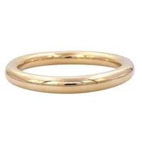 Chunky Round Bangle - Gold