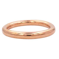 Chunky Round Bangle - Rose Gold