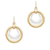 Double Circle Earrings