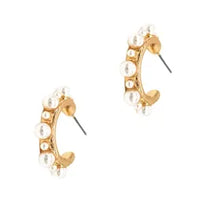 Pearl Hoop Earrings