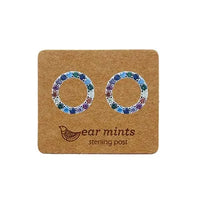 Rainbow Circle Earrings