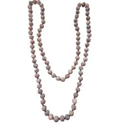 Knotted Endless Necklace - Pink Matrix