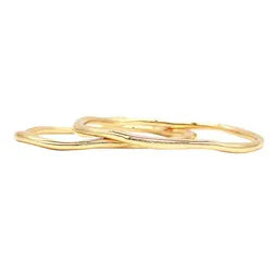 Gold Wavy Duo Bangles