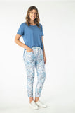 Floral Print Pant - Blue