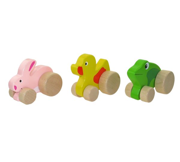 Wooden Wheelie Animals