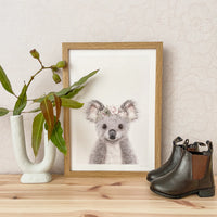 Baby Koala Painted Artwork for Children's Room