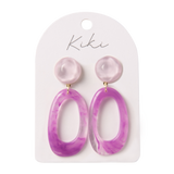 Violet Hoop Earrings