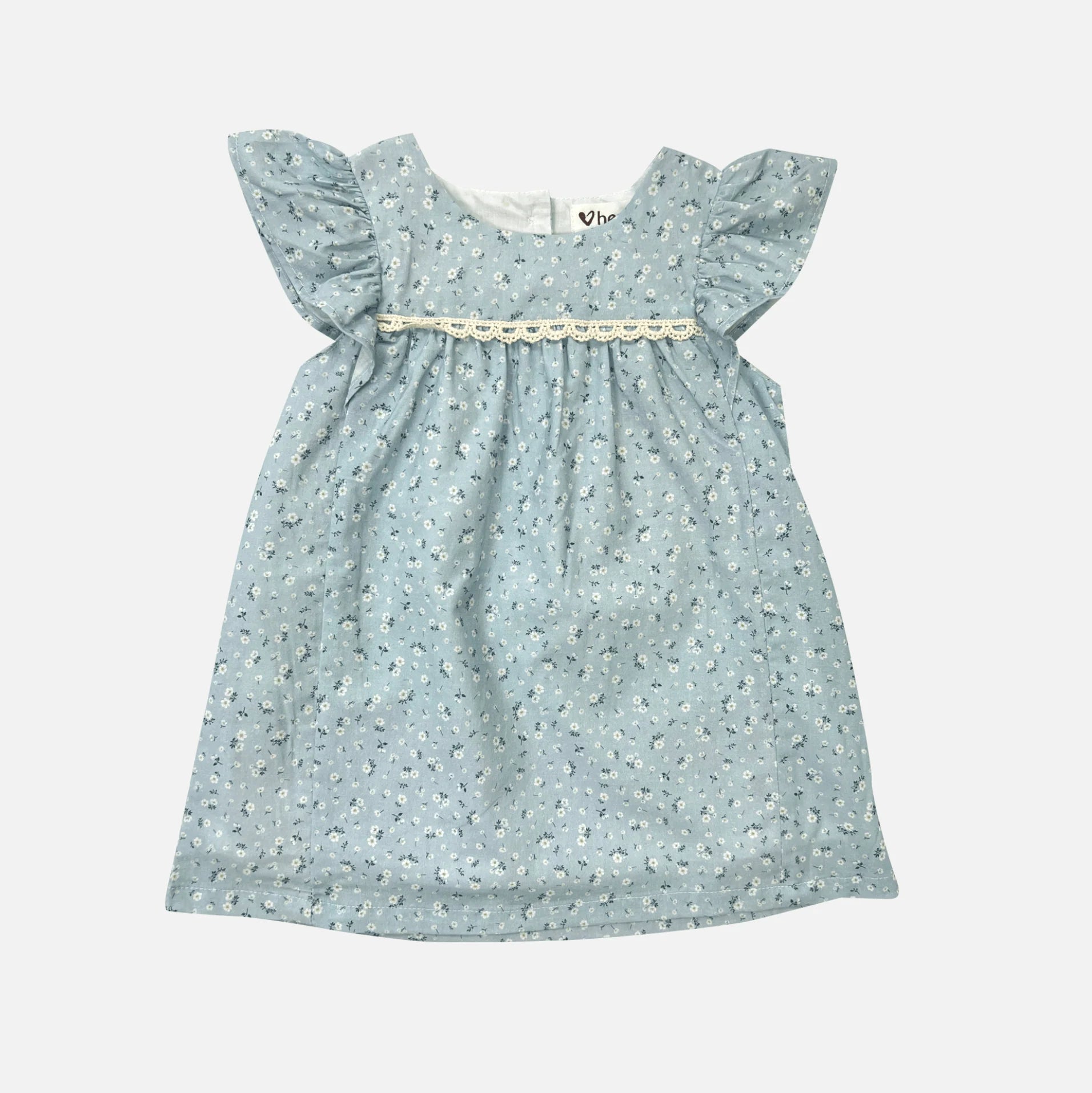 Baby Girls Maisy Dress - Pansy Blue – 2 Fat Ladies