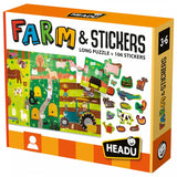 Headu - The Farm Stickers + Puzzle