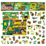 Headu - The Farm Stickers + Puzzle