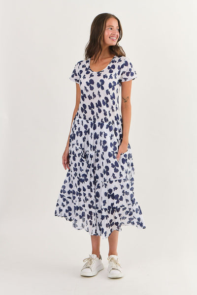 Bluebell Cap Sleeve Cotton Dress