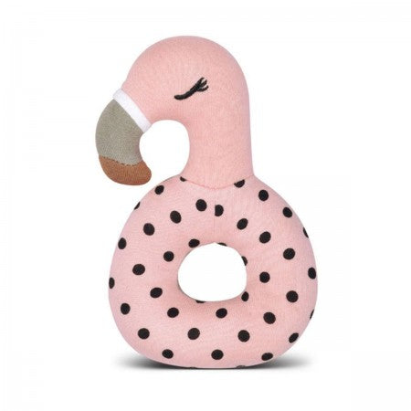 Franny Flamingo Organic Rattle