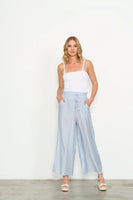 Relaxed Wide Leg Pant - Ice Blue