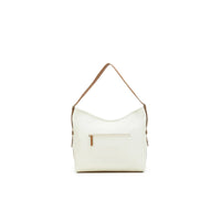 Madeleine White Floppy Hobo Bag