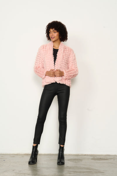 Faux Fur Jacket - Pink