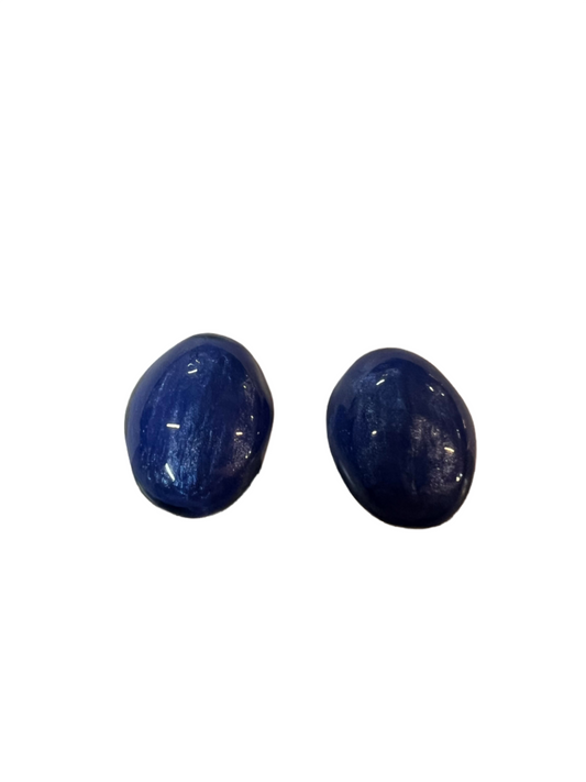 Zsiska Luxus Clip On Earrings - Blue