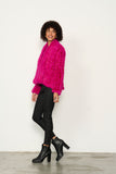 Faux Fur Jacket - Fuchsia