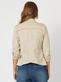 Military Denim Jacket - Natural