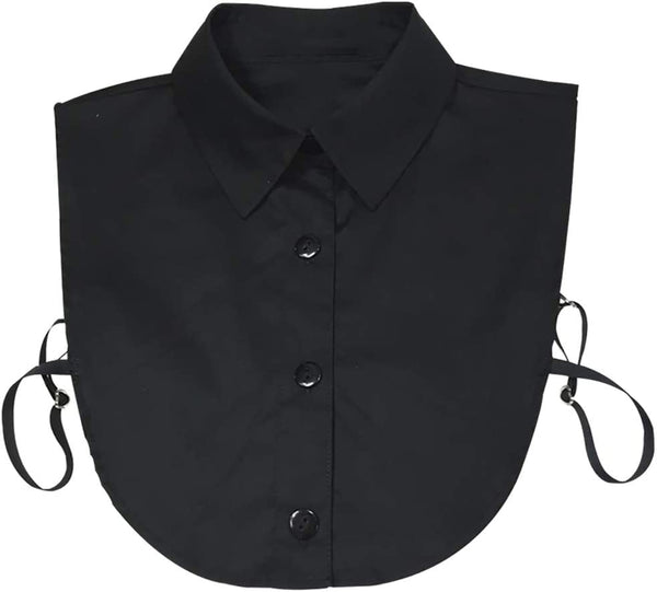 Dickey Faux Collar Top - Black