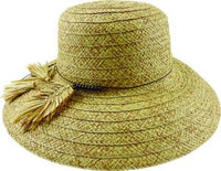 Braided Dianne w/Paper Feather Hat - 3 Colors