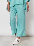 Wide Leg Linen Pant - Lagoon