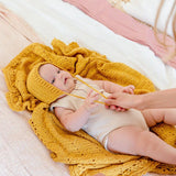 Crochet Baby Blanket - Turmeric