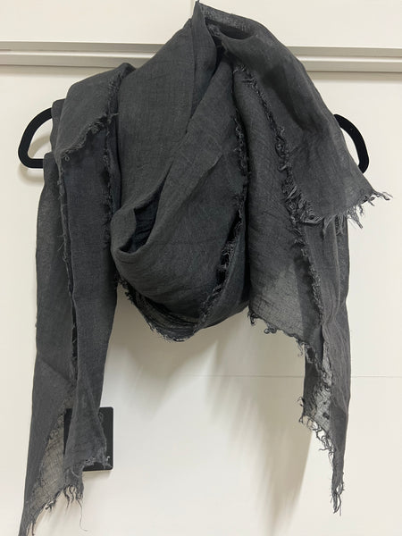 Linen Scarf - Anthracite