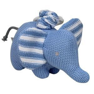 Knitted Elephant Pram Toy - Assorted Colours