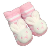 Bunny Socks with Rattles - Assorted Colours