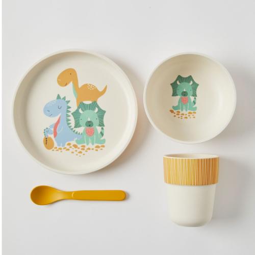 Bamboo Dinner Set | Dinosaurs