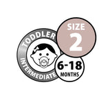 BIBS Dummies - Size 2 Vanilla | 2 Pack