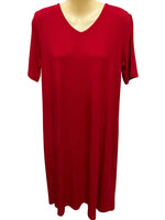 Bamboo Dress - Chilli Red